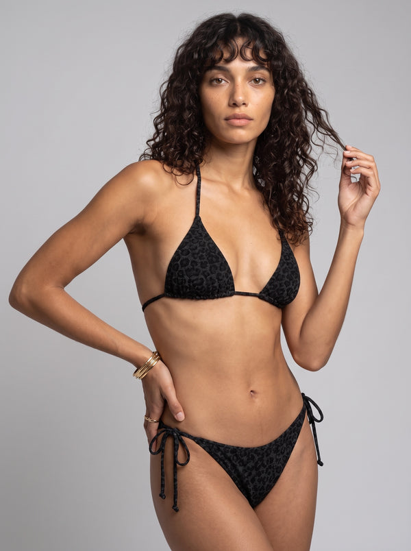 Black Leopard Bikini Bottoms